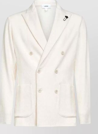 Lardini virgin wool double-breasted blazer