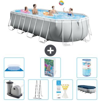Intex Piscina Prism Frame Oval - 610x305x122 Cm - 8-piezas S594