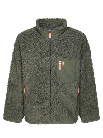 Polo Ralph Lauren Textured Fleece Full-Zip Pullover Sweater