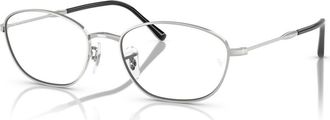 Ray-Ban 55mm Irregular optical glasses in Silver at Nordstrom