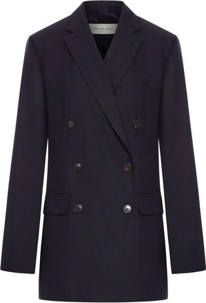 Dries Van Noten Womens Bafya Jacket - Navy Wool - Size EU 42 (Womens)