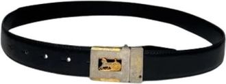 Celine Pre-owned Leren Riem - Dames - Vintage Accessoires - Zwart - ONE Size - Leer - Vintage
