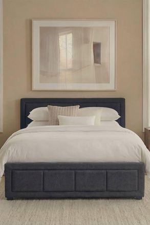 Home Discount Vida Designs Vanita Single Ottoman Storage Bed & Spring Mattress in Dark Grey | Size: Single