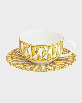 Herm&egrave;s Soleil dHermes Tea Cup & Saucer Set