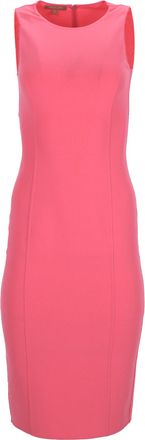 Michael Kors Michael Kors mouwloze midi-jurk in roze wol