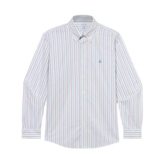 Brooks Brothers Regular Fit Non-Iron Oxford overhemd met button-down kraag - Heren - Zakelijke Overhemden - Veelkleurig - 2XL - Katoen - Overhemden