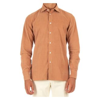 Borriello Corduroy Overhemd - Heren - Casual Overhemden - Bruin - 2XL - Overhemden