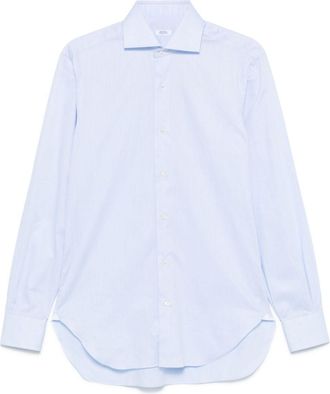 Barba Camicia con spacchetto sul collo - Blu