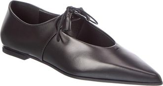 Max Mara Leather Flat