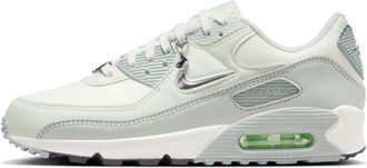 Nike Nike Women air max 90 se Sneaker, Sail Metallic Silver Sea Glass, 4.5 UK