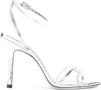 Jimmy Choo London Dames, Schoenen, Grijs, Maat: 38 1/2 EU Leer