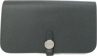 Herm&egrave;s Dogon Duo Vert Wallet (Bi-Fold) (Pre-Owned)