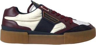 Dolce & Gabbana Multicolor Miami Lage Top Sneakers - Heren - Sneakers - Veelkleurig - 42 1/2 EU - Katoen - Schoenen