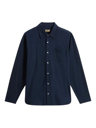 Woolrich chest-pocket jersey shirt - men - Cotton - 3XL - Blue