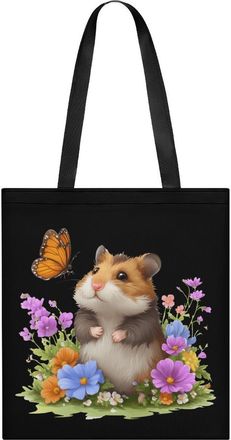 Generic Hamster Butterfly Rat Tote Bag for Women Men Shoulder Bags Purses Pouch Handbags