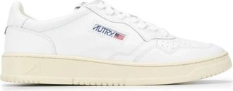 Autry Medalist Low Leather Sneakers - Heren - Sneakers - Wit - 42 EU - Katoen - Schoenen