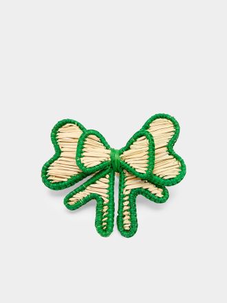 Coro Cora Bows Handwoven Iraca Palm Napkin Rings (Set of 4)