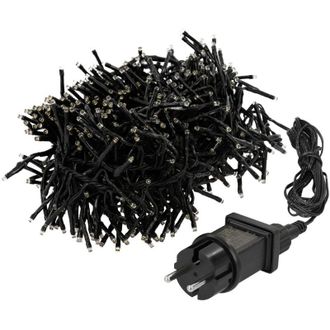 ECD Germany Ecd Germany - Guirnalda Luminosa 5,5m 768 Led Blanco C&aacute;lido Para Interior Y Exterior, Cadena De Luces Navide&ntilde;a En Racimo Con Temporizador Y 8 Modos De