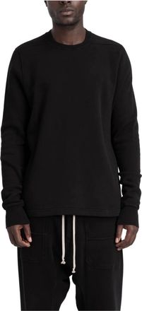 Rick Owens Heren, Sweatshirts & Hoodies, Zwart, Maat: S Katoen