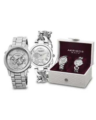 Akribos XXIV Akribos Xxiv Womens 2Pc Watch Gift Set