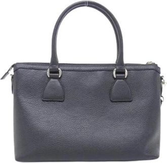 Gucci Pre-owned Leren Crossbody Tas - Dames - Vintage Handtas - Zwart - ONE Size - Leer - Vintage