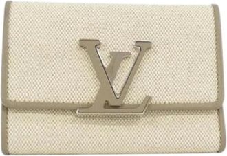 Louis Vuitton Pre-owned Wallets, female, Beige, Size: ONE SIZE Pre-owned Tri-fold Wallet