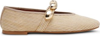 Steve Madden Poppin Flat Shoe NAT RAFFIA