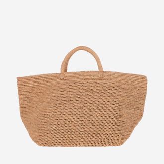Ibeliv Mittelgro&szlig;e Vanille-Rafia-Einkaufstasche