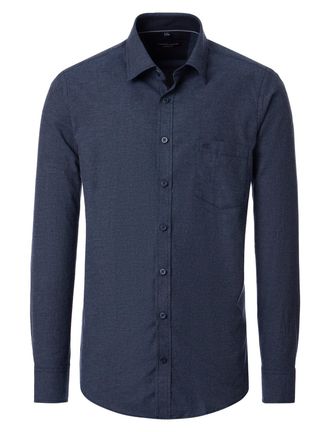 Casamoda blauw Casa Moda casual fit overhemd