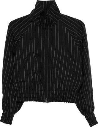 Yohji Yamamoto Stripe-pattern Bomber Jacket
