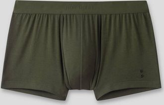 Ron Dorff Mens Tone-On-Tone Elastic Waistband Boxer Briefs In Military Green
