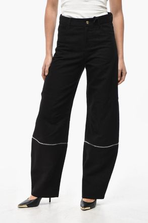 Moncler WILLOW SMITH Pantaloni a Vita Alta Modulari in Cotone Moncler