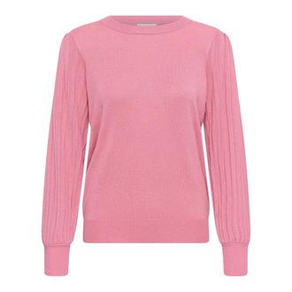 Kaffe Ronde hals gebreid - Dames - Truien - Roze - Maat: XL