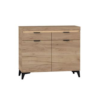 Petits Meubles Buf&eacute; 2 puertas 2 cajones con led paneles laminados madera