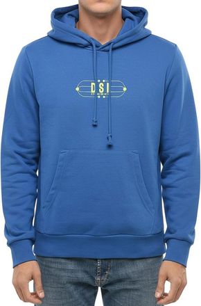 Diesel Blue Logo Regular Hoodie