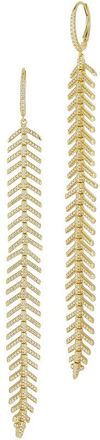 Sphera Milano 14K Gold Plated Cz Earrings