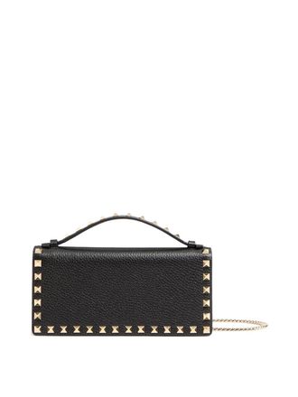 Valentino Garavani Rockstud Leather Wallet On Chain