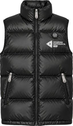 Philipp Plein Mouwloze Korte Vest MMA - Heren - Jassen - Zwart - Maat: M