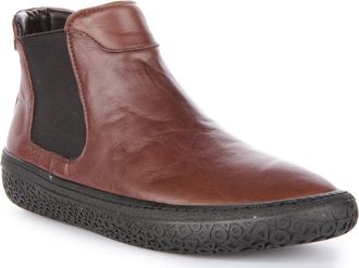 Justinreess England Roxy Womens Geo-met Sole Elastic Pull On Chelsea Boots (Coffee, UK 7)