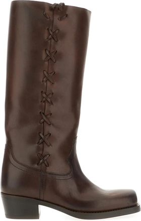 PARIS TEXAS Roxanne Boots - Dames - Cowboylaarzen - Bruin - 37 EU - Leer - Schoenen