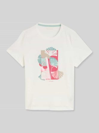 Tom Tailor Regular Fit T-Shirt aus reiner Baumwolle in Offwhite, Gr&ouml;&szlig;e XXXL