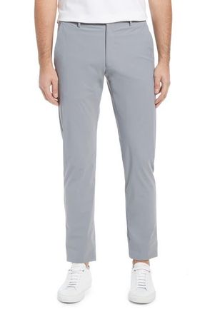 Zanella Mens Active Stretch Flat Front Pants in Grey at Nordstrom, Size 34 X