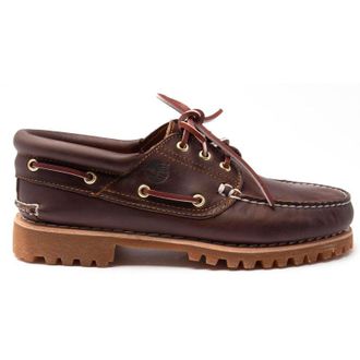 Timberland Mens Authentic 3 Eye Shoes - Brown Leather - Size UK 11.5