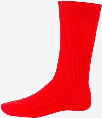 ANT45 Mens Virginia Cashwool Socks Red Wool