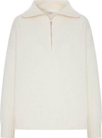 Max Mara OVERSIZED WOOL SWEATER WITH WIDE COLLAR - Max Mara - Woman