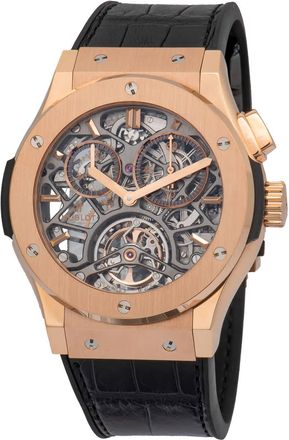 Hublot Tourbillon Skeleton King Gold 18 Carat King Gold Mens Watch 506.OX.0180.LR