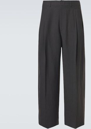 Christophe Lemaire Pleated gabardine wide-leg pants
