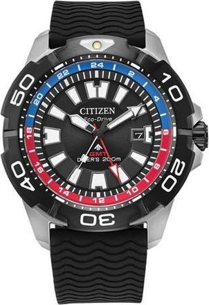 Citizen Promaster GMT Eco-Drive Bracelet Strap Diving Watch, 44mm in Black at Nordstrom Rack