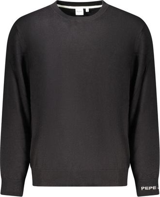 Pepe Jeans London Mens Crew Neck Long Sleeve Sweater - Black Cashmere - Size Small