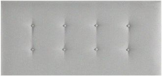 Colchones Aznar Cabezal De Cama Etna Tapizado En Tela Cama De 160 - Gris-etna-(90)